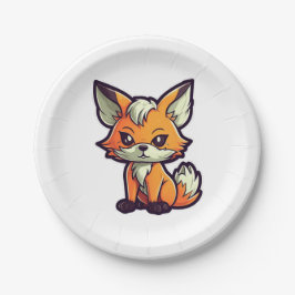 ASSIETTES EN CARTON CARTOON FOX