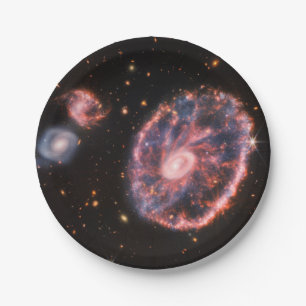 Assiettes En Carton Cartwheel Galaxy JWST James Webb Télescope spatial