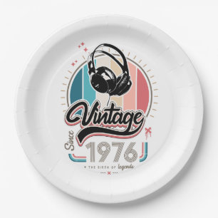 Assiettes En Carton Casques vintages depuis 1976