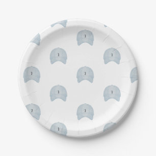 Assiettes En Carton Casquette de golf bleu