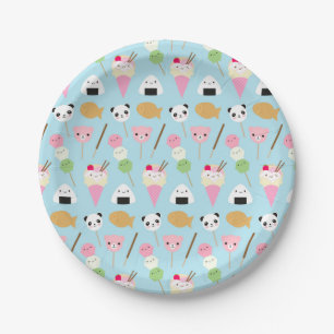 Assiettes En Carton Casse-croûte de Kawaii de Japonais