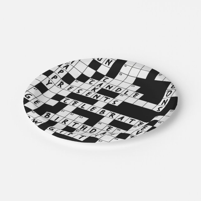Assiettes En Carton casse-tête fête d'anniversaire (Angle)