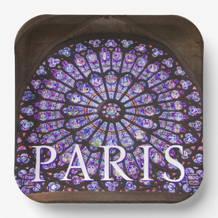 Assiettes En Carton Cathédrale Notre-Dame   Paris, France