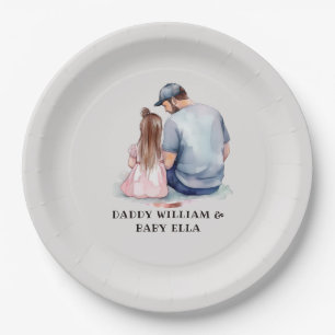 Assiettes En Carton Caution père et fille (7)