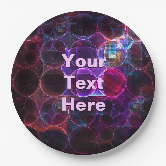 Assiettes En Carton Cavitation numérique (Devant)