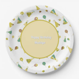 Assiettes En Carton Celebrate Adult Birthday Silhouette Pattern