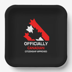 Assiettes En Carton Célébration de la citoyenneté canadienne