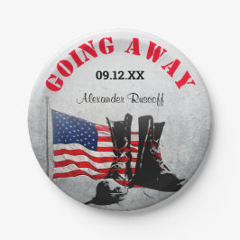 Assiettes En Carton Célébration militaire rustique