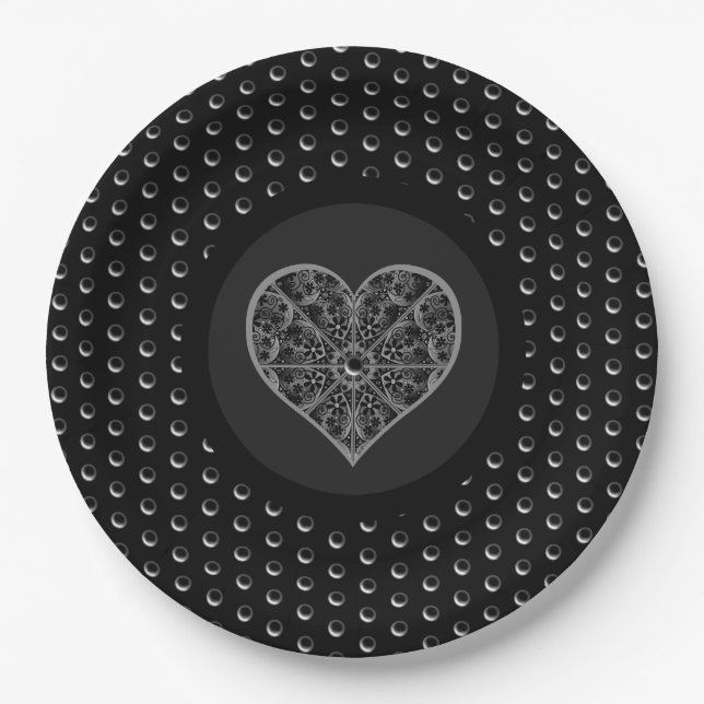 Assiettes En Carton Céramique noir (Devant)