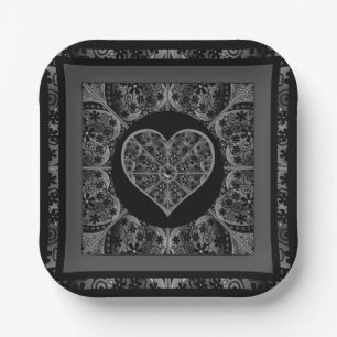 Assiettes En Carton Céramique noir