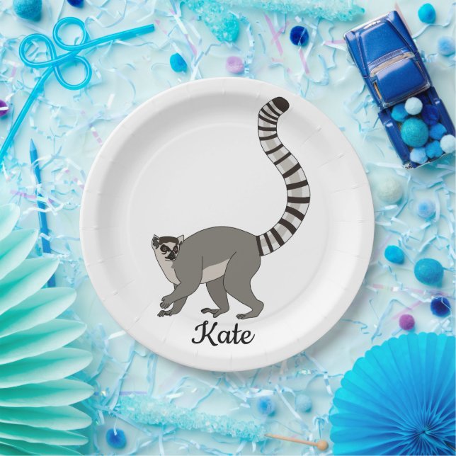 Assiettes En Carton Cercler Lemur (Fête)