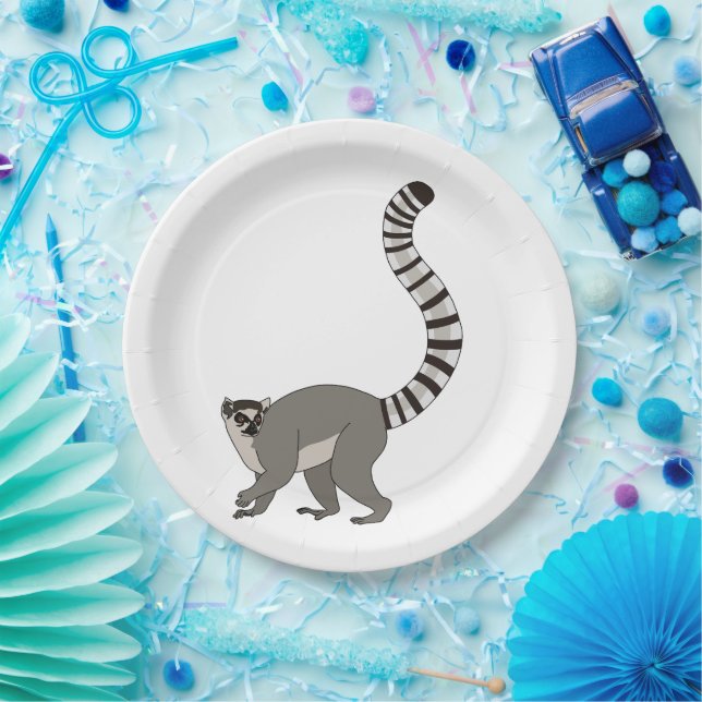 Assiettes En Carton Cercler Lemur (Fête)