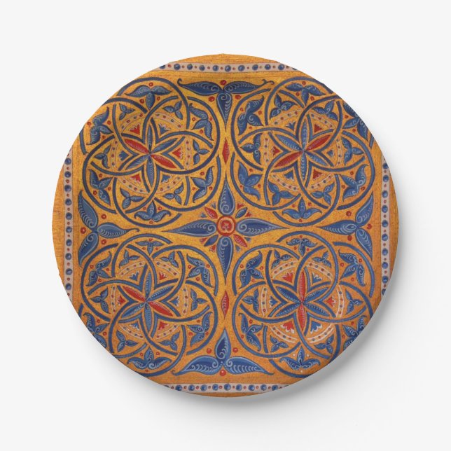 Assiettes En Carton Cercles médiévaux (Devant)
