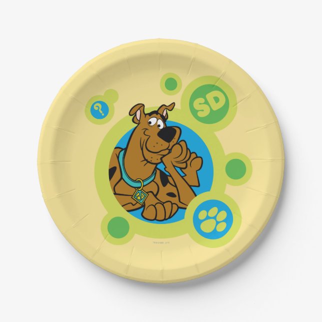 Assiettes En Carton Cercles Scooby-Doo SD Badge (Devant)