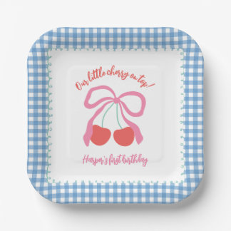 Assiettes En Carton Cerise sur le Top Anniversaire