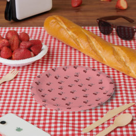 Assiettes En Carton Cerises simples