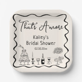 Assiettes En Carton C'est Amore Fête des mariées