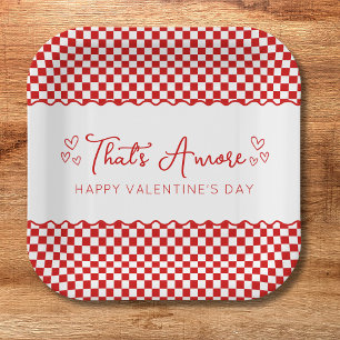 Assiettes En Carton C'est Amore ! Italien Saint Valentin