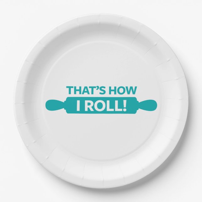 Assiettes En Carton C'est comment je roule (Devant)