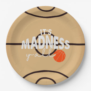Assiettes En Carton C'est la folie Y'all Basketball Watch Party