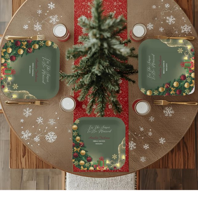 Assiettes En Carton C'est la saison pour être marié plaques de papier (Créateur téléchargé)