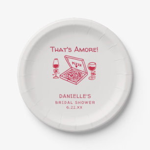 Assiettes En Carton C'est l'Amour Mariage Champêtre et Main Levée