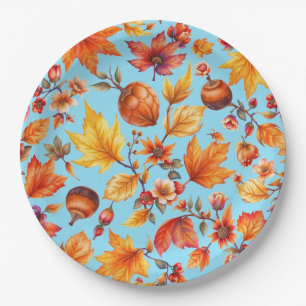 Assiettes En Carton C'est l'automne, c'est Thanksgiving