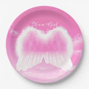 Assiettes En Carton C'est les plaques à papier d'ailes d'un ange de