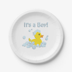 Assiettes En Carton C'est un Baby shower à bulle