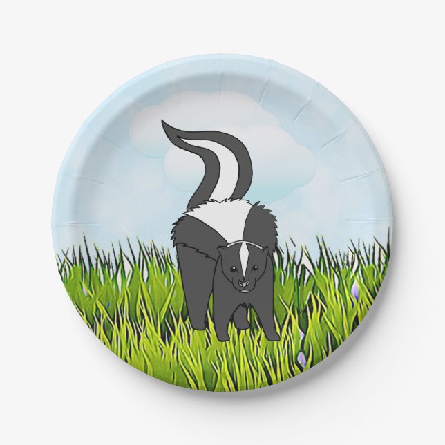 Assiettes En Carton C'est un Baby shower Boy, Woodland Creatures (Devant)