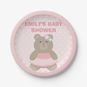 Assiettes En Carton C'est un baby shower rose élégant mignon de CUB