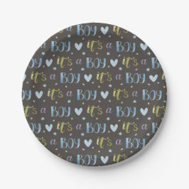 Assiettes En Carton C'est un nouveau bébé Plaque papier
