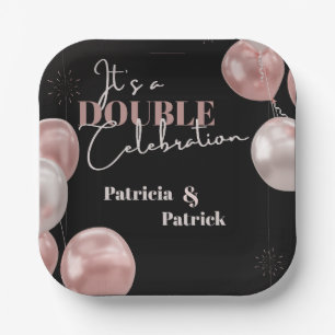 Assiettes En Carton C'est une double célébration Junior Anniversaire É