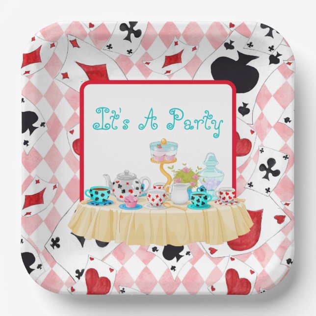 Assiettes En Carton C'est une fête (Recto)