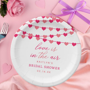 Assiettes En Carton Chaîne pendante Fête des mariées de coeur d'amour