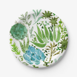 Assiettes En Carton Champ succulent I