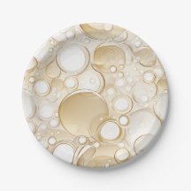 Champagne Bubbles Papier Party Plate Célébration