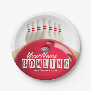 Assiettes En Carton Championnat de football américain de bowling