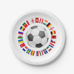 Assiettes En Carton Championnat d'Europe de football 2016