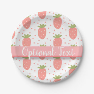 Assiettes En Carton Champs de fraises