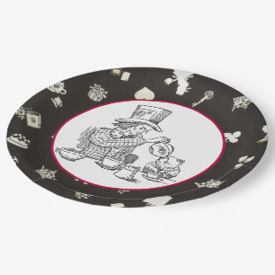 Assiettes En Carton Chapelier et loir fous