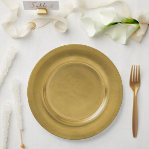 Assiettes En Carton Chargeur d'or