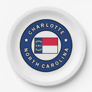 Assiettes En Carton Charlotte Caroline du Nord