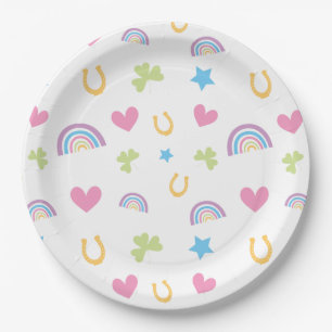 Assiettes En Carton Charme chanceux Plate de Saint Patrick