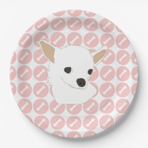Assiettes En Carton Charming motif chihuahua