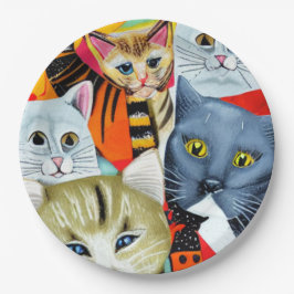 Assiettes En Carton Chats Beaux et Beaux