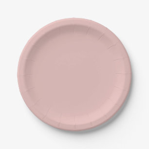 Assiettes En Carton Chaussons de ballet Couleur solide rose
