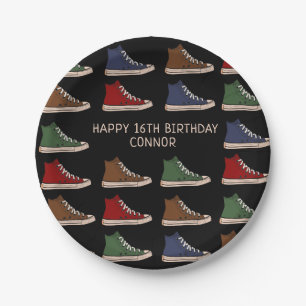 Assiettes En Carton Chaussures baskets haut de gamme design anniversai