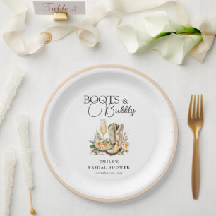 Assiettes En Carton Chaussures et Pétillant Réception de Mariage Weste