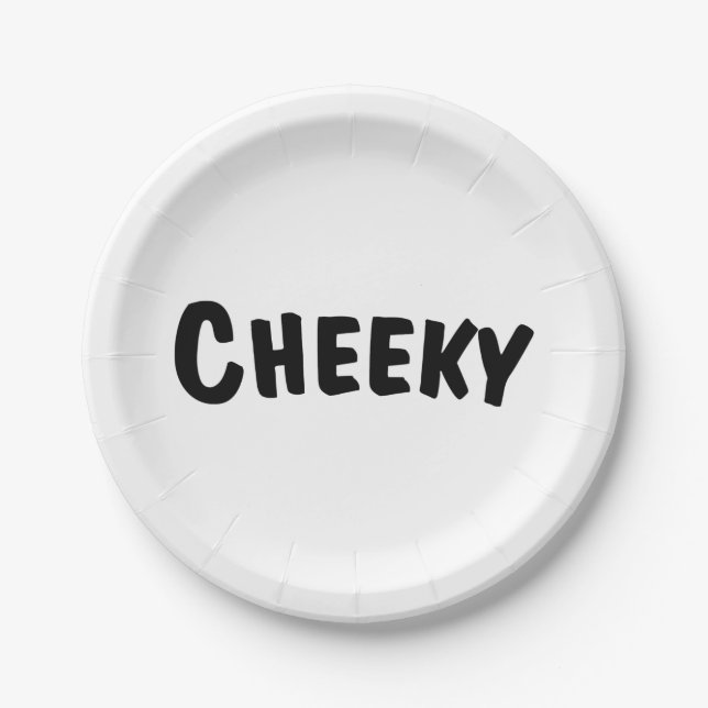 Assiettes En Carton Cheeky (Devant)